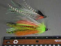 Bullethead Baitfish, Chartreuse and Orange grouped