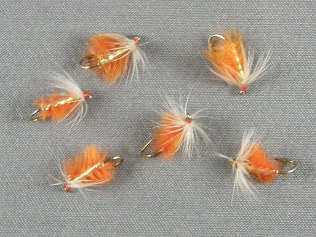 Ray Charles, Soft Hackle, Orange grouped