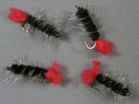 Woolly Worm, Black Carp grouped