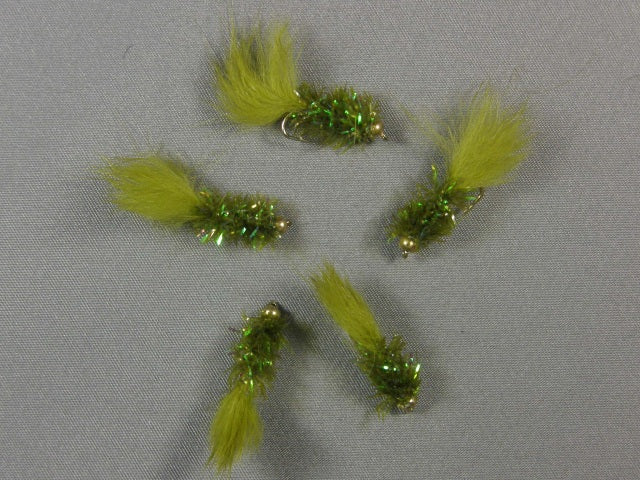 Beadhead Lil Bugger, Olive Carp grouped