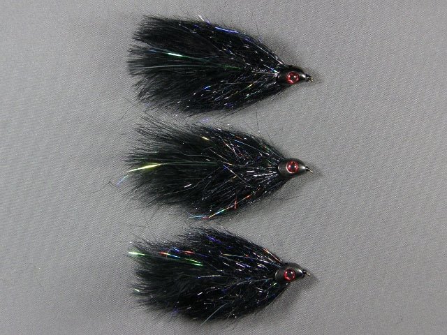 Fish-Skull Sparkle Minnow, Black grouped
