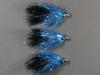 Fish-Skull Sparkle Minnow, Black/Blue grouped