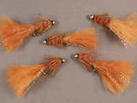 Beadhead Woolly Bugger, Brown grouped