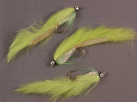 Chartreuse Zonker Fly Fishing Pattern Group