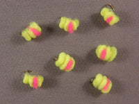 Blood Dot, Chartreuse/Cerise grouped