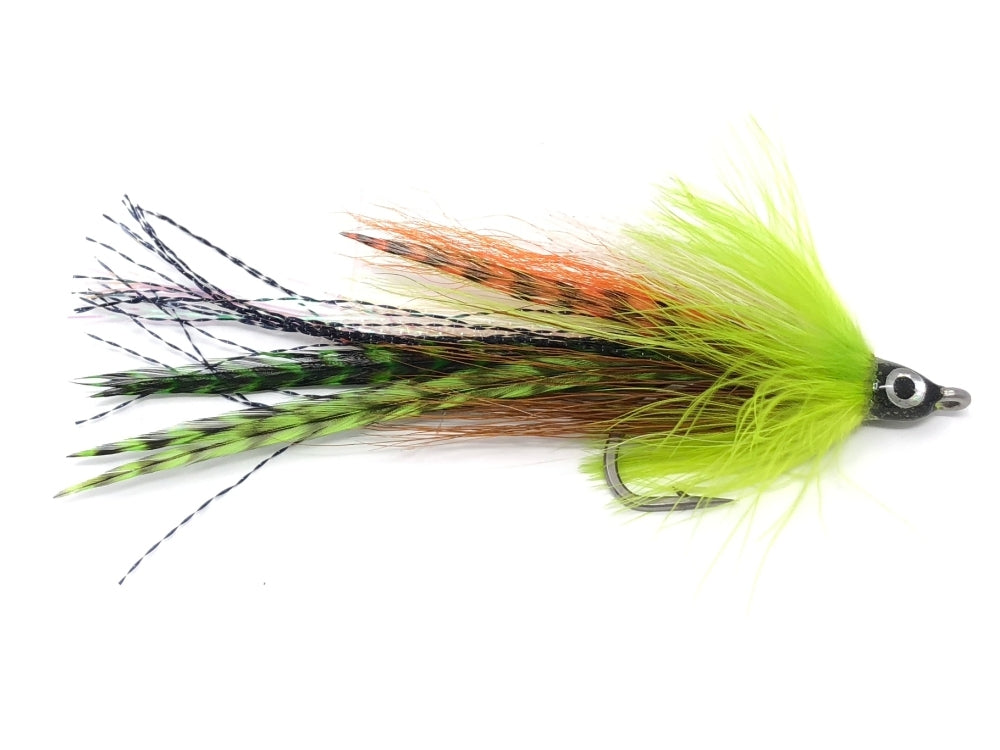 Bullethead Baitfish, Chartreuse and Orange