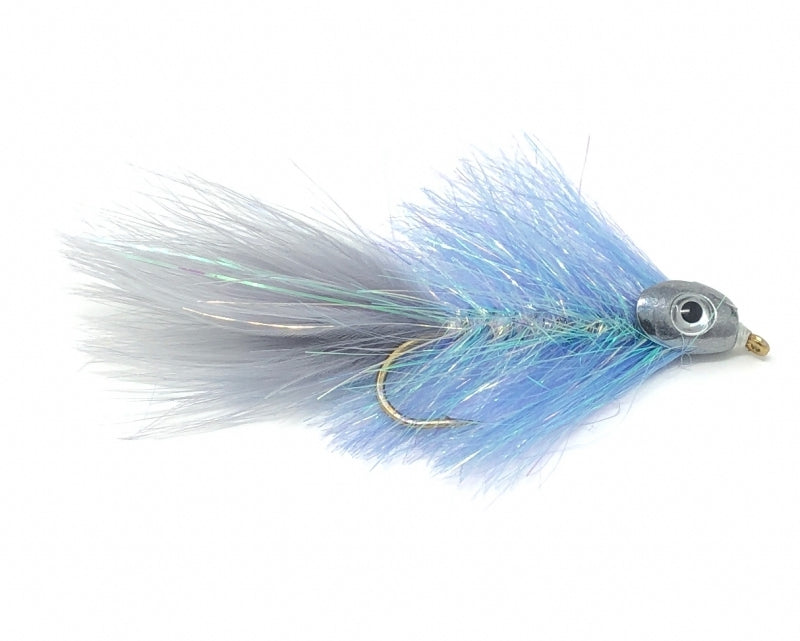 Fish-Skull Sparkle Minnow, Baitfish Light Blue Grey Tail