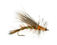 Foam Stimulator Olive and Orange, Fly Fishing Flies, Dry Flies. Discount flies at theflystop.com. Small Image.