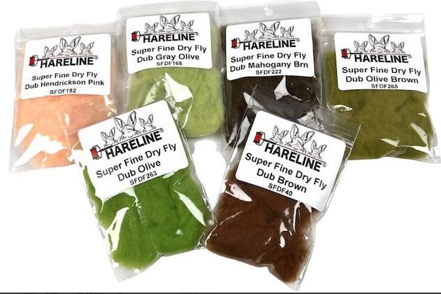 Hareline Super Fine Dry Fly Dub