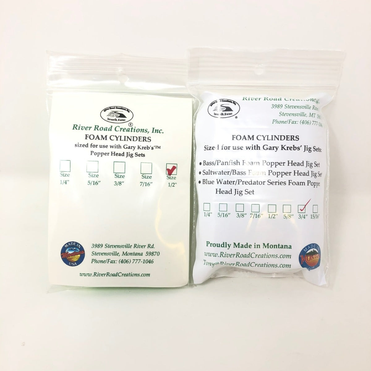 Foam Cylinders-Chartreuse-3/4"