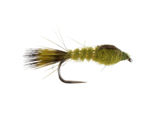 Hares Ear, Olive Barbless