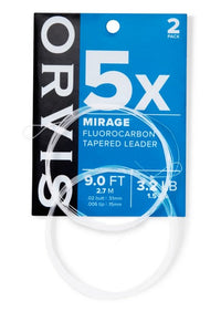 9ft Mirage Fluorocarbon Leader 2pk