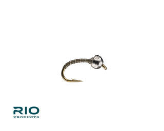 Rio Tungsten Zebra Midge, Gray