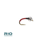 Rio Tungsten Zebra Midge, Red/Black