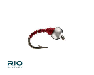 Rio Tungsten Zebra Midge, Red