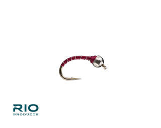 Rio Tungsten Zebra Midge, Wine