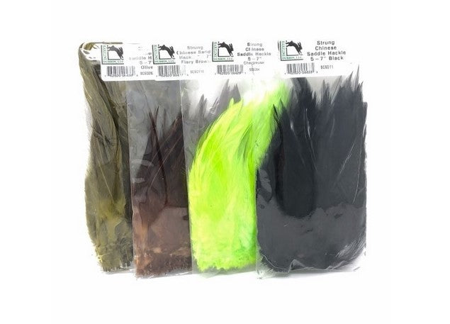 Strung Chinese Saddle Hackle