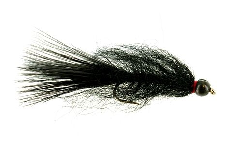 Tungsten Angel Hair Bugger, Black and Red