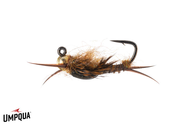 Umpqua Biot Epoxy Stone Jigged Tungsten, Dark