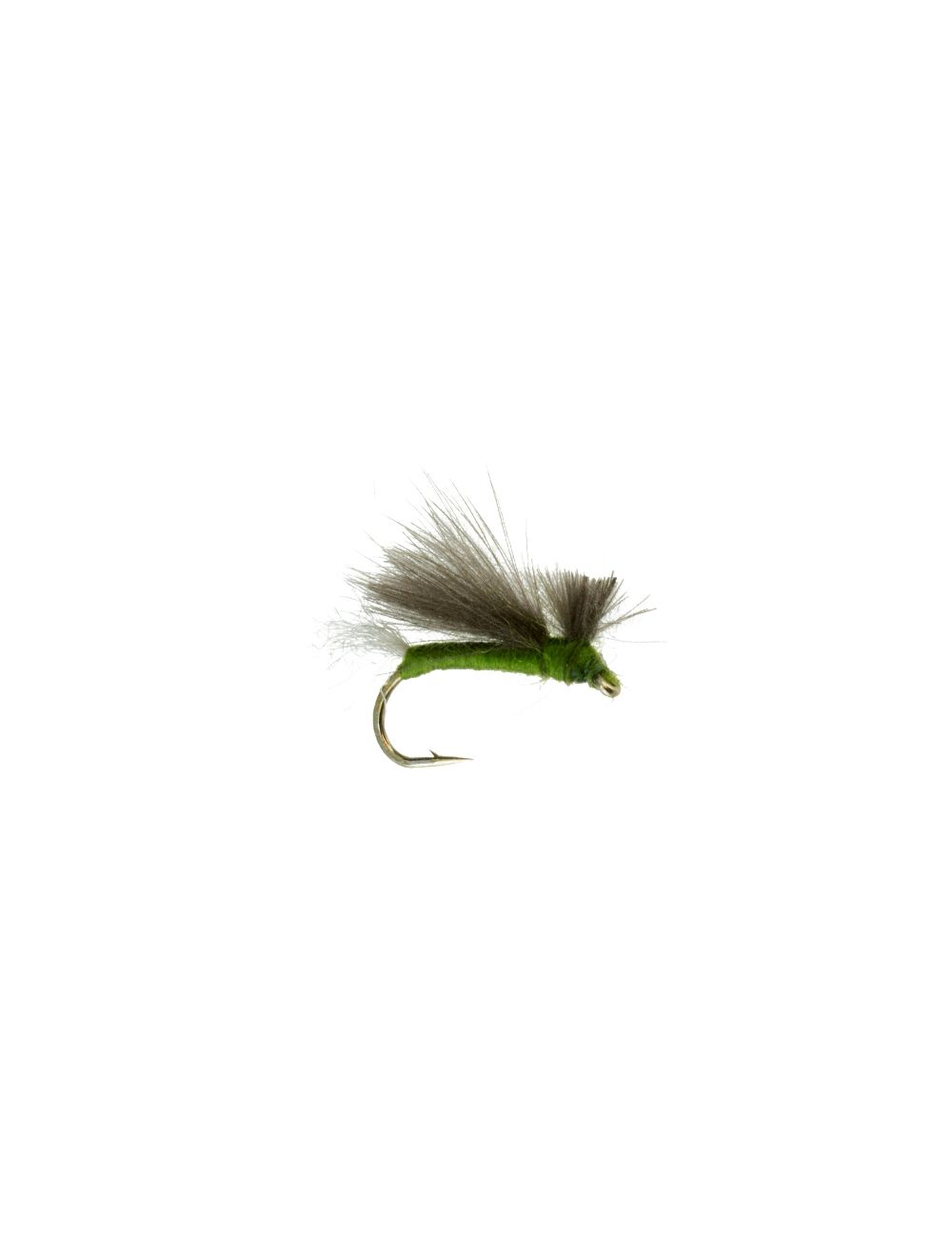 CDC CADDIS OLIVE .DRY TROUT&GRAYLING FLY FISHING FLIES SIEZ 14/12/10 